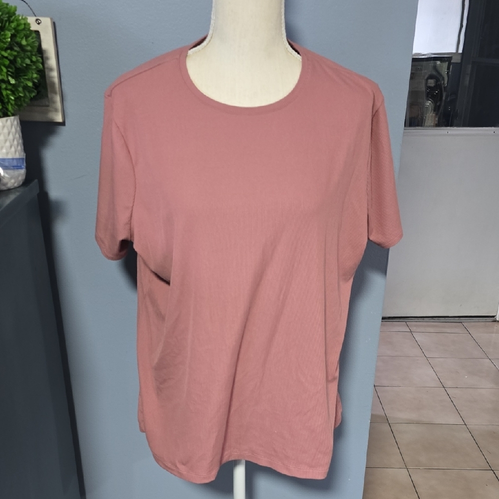 Nine West Dusty Rose Short Sleeve Tee